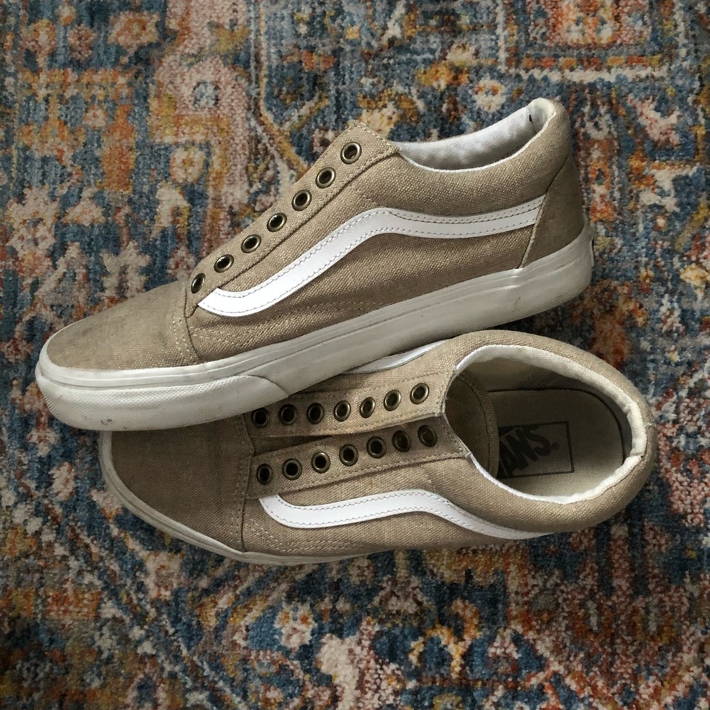 Tan Vans - image 1